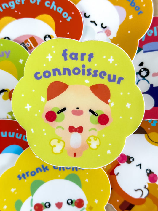 Fart Conoisseur: Vinyl Sticker