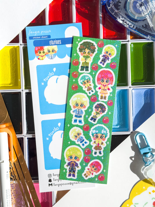 Akxgxmi no Shxrayxkihime: Glitter Deco Sticker Sheet