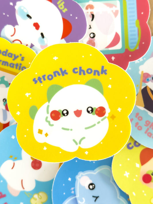 Stronk Chonk: Vinyl Sticker