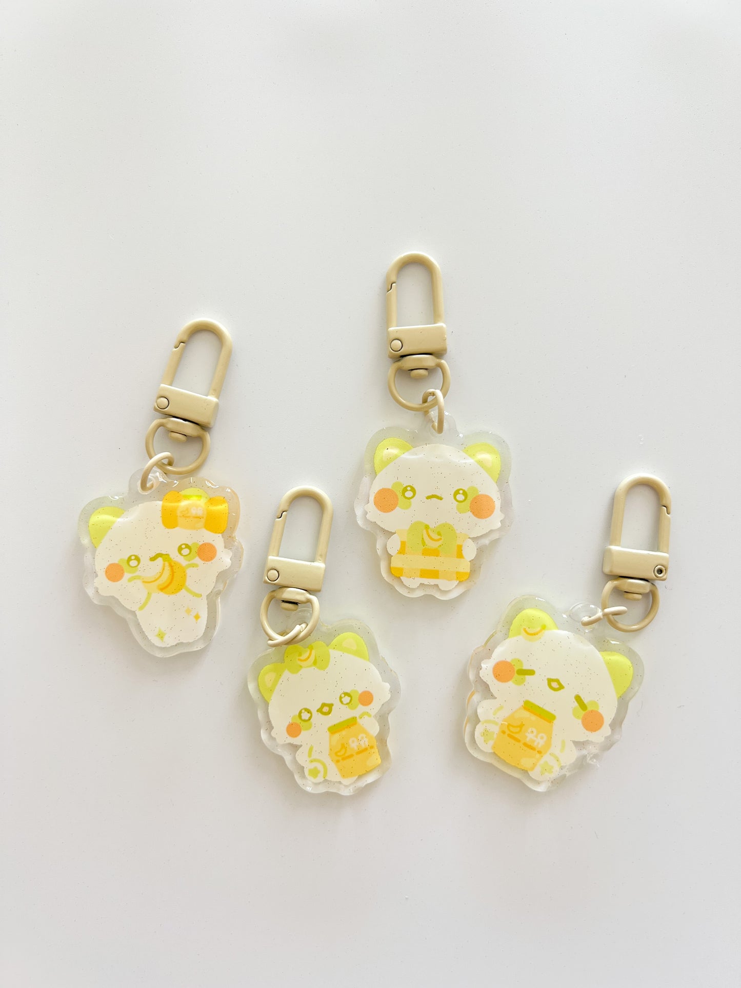 Banana Milk x Tanuki: Acrylic Keychain Blind Box